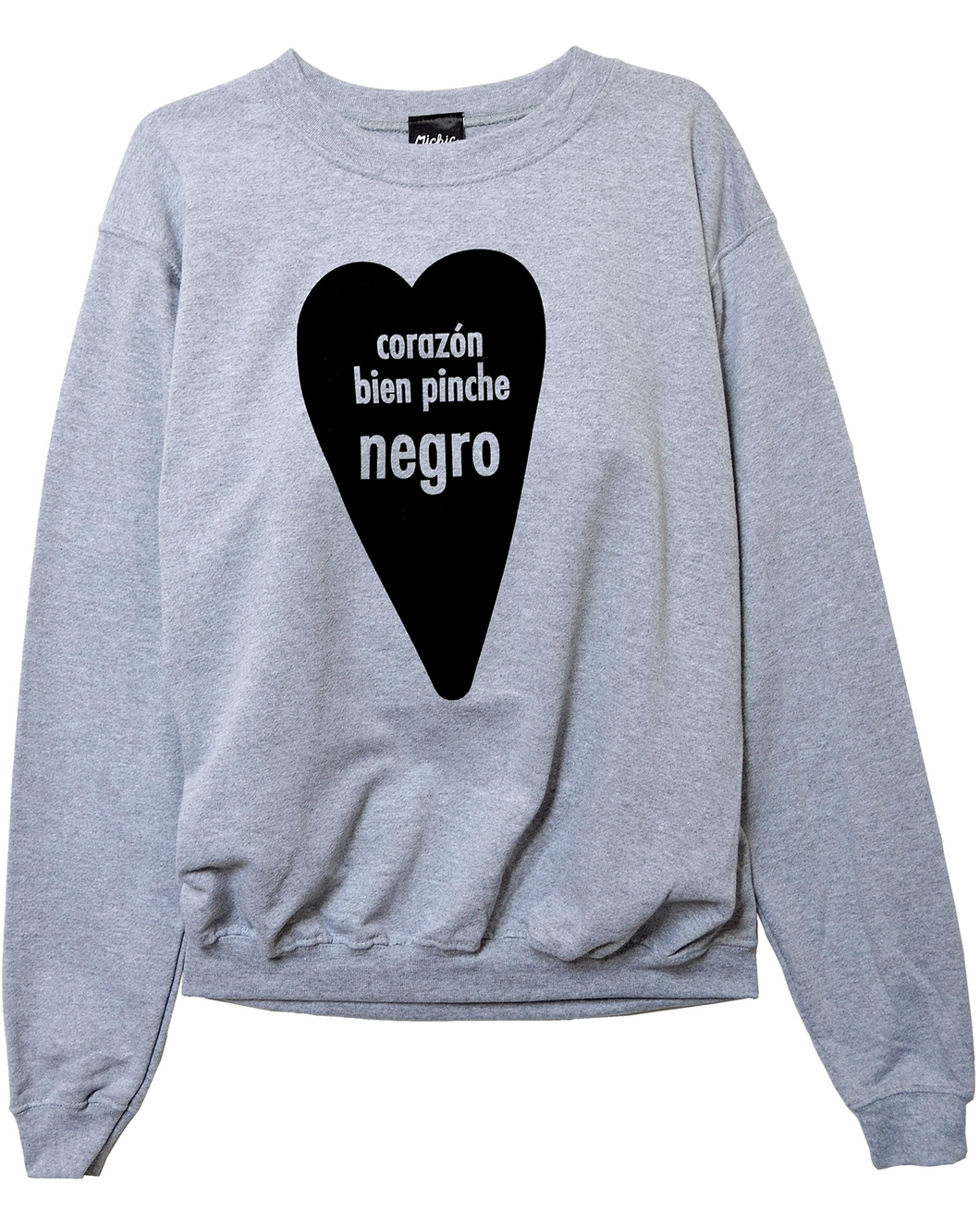 SUDADERA CORAZÓN BIEN PINCHE NEGRO