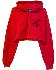 HOODIE CORAZÓN CONTENTO CROP